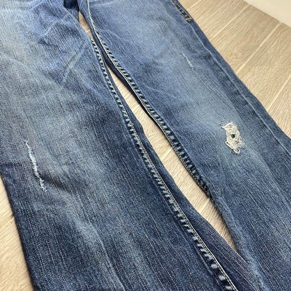 Silver Jeans Women's Isabel Distressed Boot cut Jeans Blue 28 - Picture 11 of 15